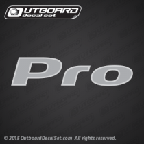 Mercury Pro rear decal 2013 2014 2015 optimax opti PROXS Pro xs