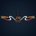2000 Evinrude 150 hp Ficht ram Decal Set 0213568, 0213594, 0214750, 0214751 
