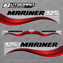 2003-2012 Mariner 125 hp decal set Red 823413A03