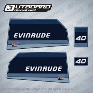 1985 Evinrude 40 hp decal set 0282680, 0282563