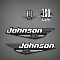 1999-2000 Johnson 150 hp Ocean Pro decal set 