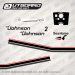 1985 Johnson 2 hp decal set 0393554, 0394387