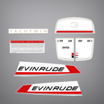 1967 Evinrude 3 hp Yachtwin decal set *