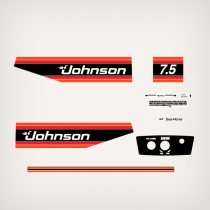 1981 Johnson 7.5 hp decal set 0391316 0390625