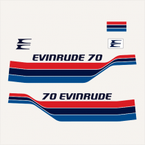 1977 Evinrude 70 hp decal set 0281070