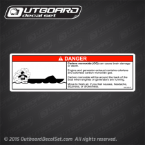 Boat Warning Label Decal NW-206-05