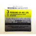 4X4-E ALUMACRAFT BOAT CO - 1457  Boat Capacity Decal (SILVER)