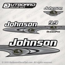 1999-2000 Johnson 9.9 hp OceanPro Decal Set