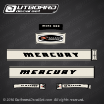1966 Mercury 650 - 65 hp decal set