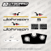 1967 Johnson 5 hp decal set 0381893 0381487
