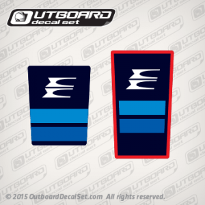 1982 Evinrude 35 hp front-rear decal set (Outboards)