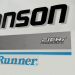 1998 Johnson 175 hp V6 Ocean Runner Ficht Fuel Injection Decal Set 0439533, 0344022 printed