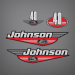 1999 Johnson 40 hp Jet decal set -Red