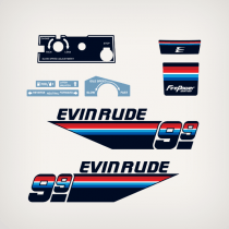 1978 Evinrude 9.9 hp decal set 