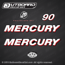 2006 mercury 90 hp 4S EFI 804857A06 decal set