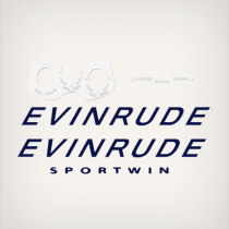 1961 Evinrude 10 hp Sportwin decal set