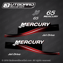 2005-2006 2010 Mercury 65 hp Jetdrive decal set 897514A03