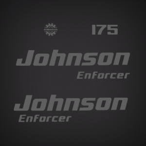 2003, 2004, 2005 Johnson Enforcer 175 hp decal set