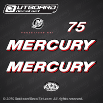 2006 mercury 75 hp 4S EFI 804855A06 decal set (Outboards)