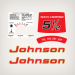 1961 Johnson 5.5 hp decal set