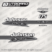 2001 Johnson 175 hp OceanPro decal set 0348388, 0348389, 0348381, 5001942
