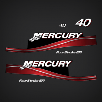 2002-2005 Mercury 40 Hp FourStroke EFI Decal Set 883524A05