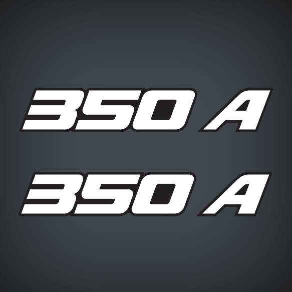 Javelin 350A boat decal set