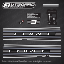 1992 Force 3 hp 2 stroke decal set 818027A92