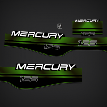1994-1998 Mercury 125 hp decal set Lime Green 823410A96 close up