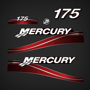 2004-2005 MERCURY 175 hp decal set Red 879756A04