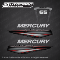 2014, 2015, 2016, 2017 Mercury 75 hp Fourstroke decal set 8M0088056, 8M0080470