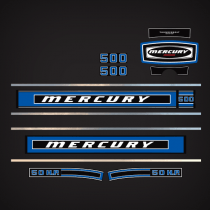 1975 Mercury 500 - 50 hp decal set