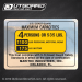 1992 Maritec Industries, INC Boat Capacity decal 5.5x4