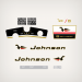 1966 Johnson 6 hp decal set