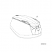 0285708, 0285738, 0285739, 0285740, 0285709, 0285710 Engine cover Diagram 045005316