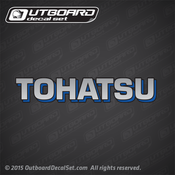Tohatsu Brand Name lettering Outboard Decal