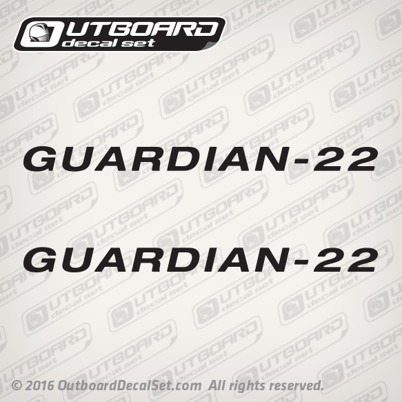 1994 Boston Whaler Guardian 22 decal set