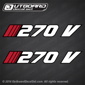 1989-1991 Stratos 270 V decal set 