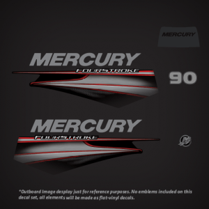 2006-2017 Mercury 90 hp Four Stroke Decal Set