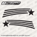 Lone Star Boats Decal Stars and Stripes Black