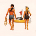 Evinrude Aquanaut diving compressor decal set catalog illustration 1