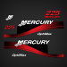 2003-2006 MERCURY 225 hp Optimax DECAL SET RED 855405A03 