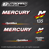 2006 Mercury Racing 135 hp Optimax decal set