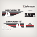 1982 Johnson 15 hp Sail Master decal set 0392366, 0392367, 0392371, 0391842, 0391843