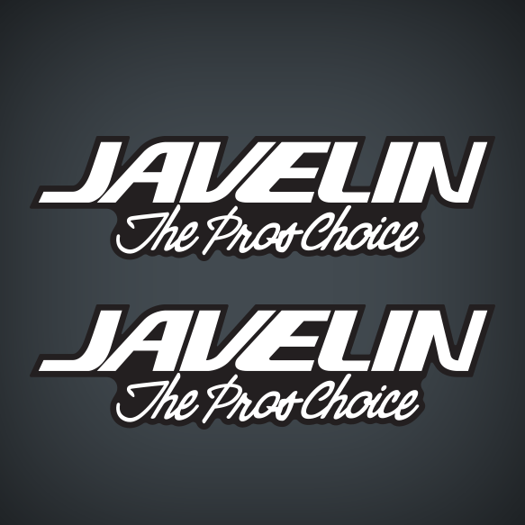 Javelin "The Pros Choice" boat decal set