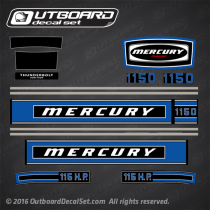 1975 Mercury 1150 - 115 hp decal set