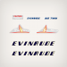 1954 Evinrude 25 hp Bigtwin decal set*