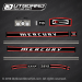 1970 Mercury 110 - 9.8 hp decal set