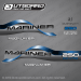 1996-1998 Mariner 250 HP MAGNUM EFI 3.0 LITRE EFI Decal set Blue