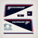 Evinrude 1981 9.9 HP decal set 0281661, 0281662